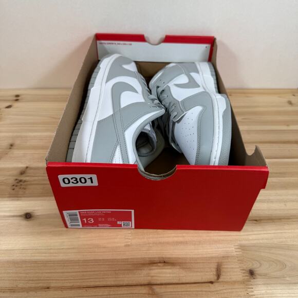 Nike Dunk Low Retro sneakers Mens 13 Light Smoke Grey White HF5441-105 NEW - Picture 11 of 11